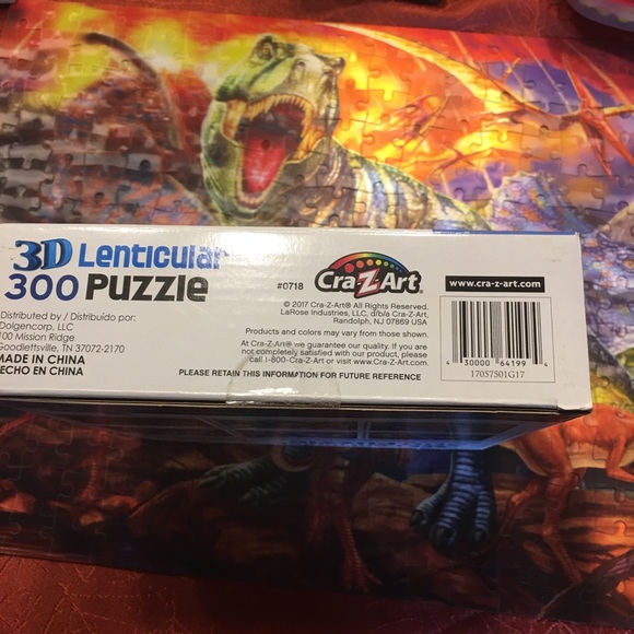 3D lenticular Dinosaur puzzle - Picture 2 of 5
